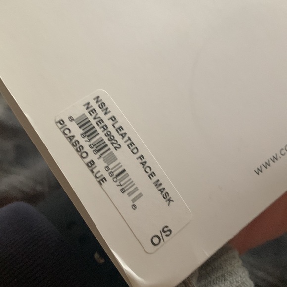 Never Say Never Pleated Face Mask - Picture 6 of 6